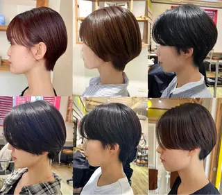 ショート カラー ショート/ボブ/透明 感カラー/高橋あみのヘアスタイル