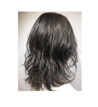 セミロング カラー box mico. mutsumiのヘアスタイル