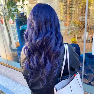 ロング カラー 髪質改善/美髪矯正/ ハイトーン Kuroのヘアスタイル