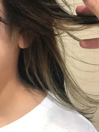 ミディアム カラー パーマ ヘアアレンジ 【ツヤ髪美容師】 ツダケイスケのヘアスタイル