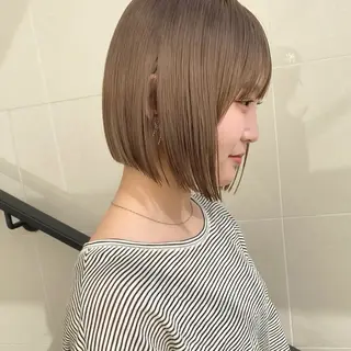 ショート カラー ボブ/ミニボブ 透明感カラーkadoのヘアスタイル