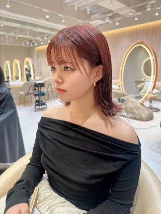 ショート カラー レイヤー❣️縮毛矯 川村利幸のヘアスタイル