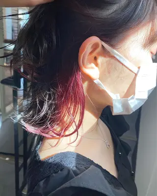 ミディアム loup yunaのヘアスタイル