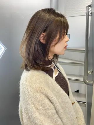 ミディアム ワンカールで盛れる レイヤー🎀Macoのヘアスタイル