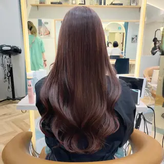 ロング レイヤーカット/ 韓国ヘア/野崎かよのヘアスタイル