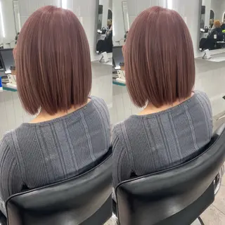 ショート カラー 表参道/ハイライト バレイヤージュのヘアスタイル