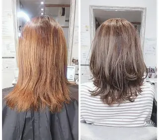 ミディアム カラー kijima ricoのヘアスタイル