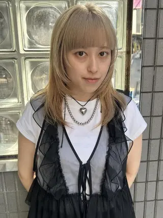 ミディアム FACE。 石川町のヘアスタイル