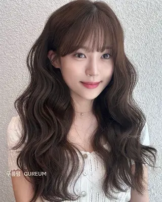 ロング 韓国✖️網紅🖤 パーマYURIYAのヘアスタイル