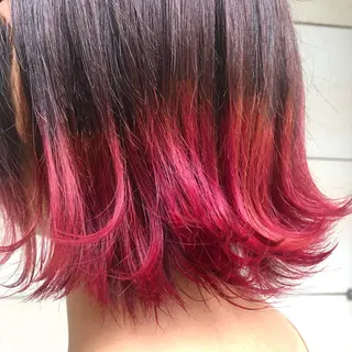 ミディアム カラー 森本　舞✴︎ 似合わせパーマのヘアスタイル