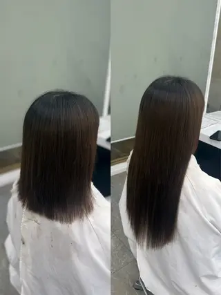 ロング MOMOKA🍑プル エクステ・ハイトーンのヘアスタイル