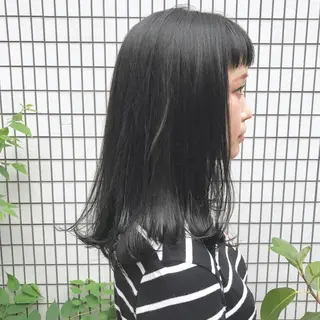 セミロング カラー ブリーチなし透け感/ マンツーマン/Ryoのヘアスタイル