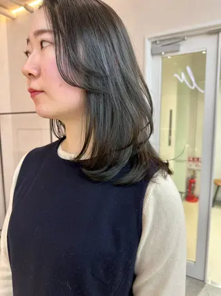ミディアム カラー 北間 寛哉のヘアスタイル