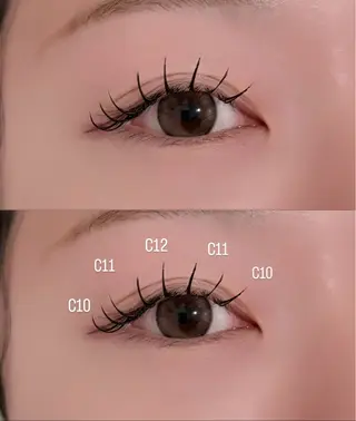 マツエク・マツパ meRK manamiのマツエク・マツパデザイン