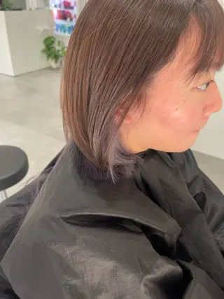 ミディアム カラー 似合わせ／代表 髪質改善/山田将大のヘアスタイル