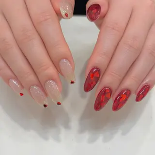 ネイル NAO🐰🎀 ちゅるん⌇パラジェルのネイルデザイン