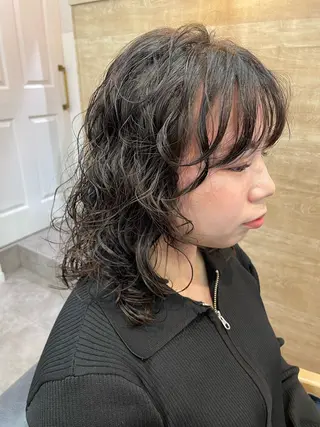 セミロング パーマ 🎀レイヤー/パーマ カラー/ai🎀のヘアスタイル