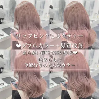 ロング カラー ウルフカットマスター みつきのヘアスタイル