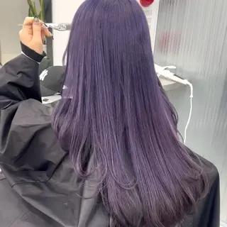 ロング カラー 透明感/ 艶ハイトーン/梨桜のヘアスタイル