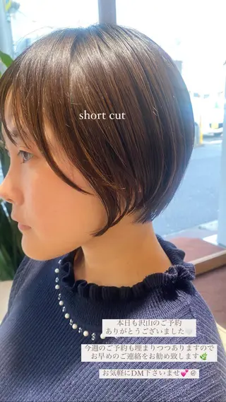 ショート 安永 涼のヘアスタイル