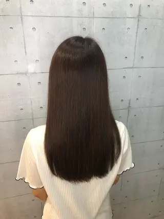 ロング カラー 金沢 広美のヘアスタイル