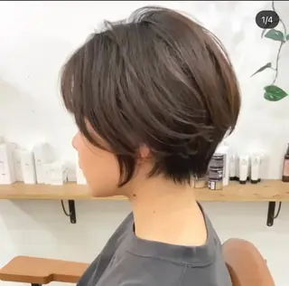 ショート ショートヘア、ボブ こやさん　コヤマのヘアスタイル