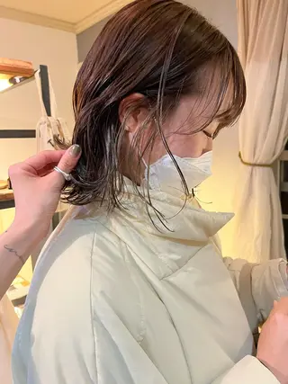 ミディアム カラー eri kinjoのヘアスタイル