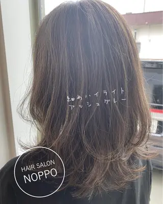 セミロング カラー NOPPO 和泉市 美容室/奥村 飛鳥のヘアスタイル