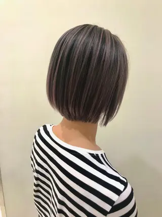 ショート カラー クロスパーマ松永裕久 似合わせカットのヘアスタイル