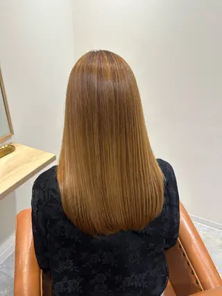 ロング パーマ 矢澤涼夏 🎀ツヤ髪のヘアスタイル