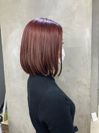 ショート カラー ブリーチ&似合せボブ 田中寛十のヘアスタイル