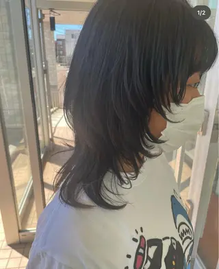 セミロング 白木 柾美のヘアスタイル