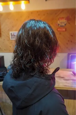 ミディアム パーマ メンズ ⚜️LOM/ メンズサロン⚜️のヘアスタイル