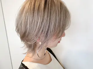 ショート カラー ボブ　ショート 特化 迫田紘史のヘアスタイル