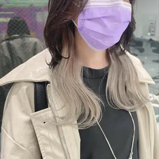 ロング カラー ヘアアレンジ 韓国ヘア指名率 No. 1小堀京介のヘアスタイル