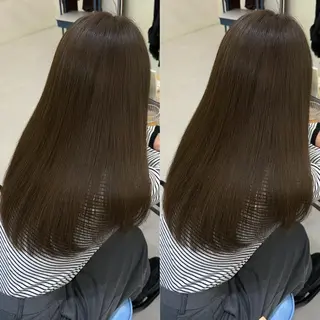 ロング カラー 髪質改善🩵縮毛矯正 代々木/木下のヘアスタイル