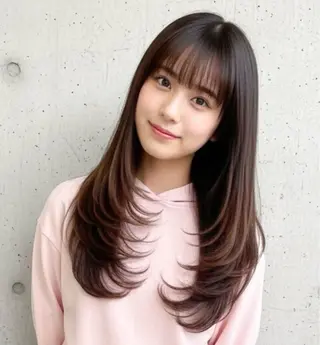 ロング カラー 町田美容師 mei 🍒 ✨のヘアスタイル