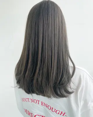 セミロング ダメージレス◎東区/ 艶カラー💫/斉藤拓のヘアスタイル