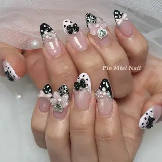 ネイル momo 長さだしのネイルデザイン