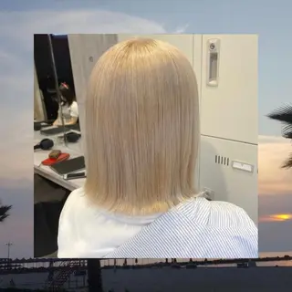 ミディアム カラー パーマ ヘアアレンジ メンズ キッズ ネイル マツエク・マツパ アイブロウ ハイトーンNo.1 👩🏼NaGiSaのヘアスタイル