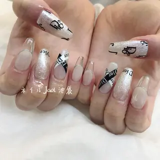 ロング ネイルJaol 池袋のネイルデザイン