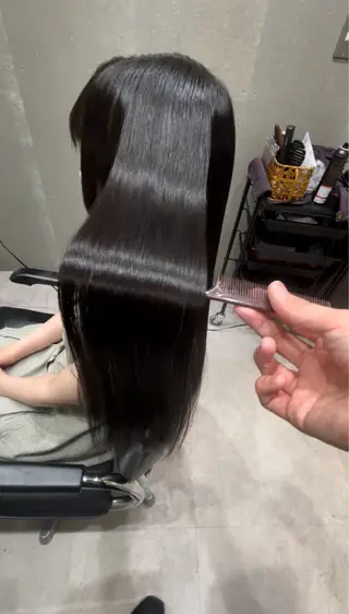 セミロング 髪質改善ヘアケア 艶髪特化/上田のヘアスタイル