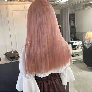 ロング カラー 【渋谷で人気】艶髪× 髪質改善/ツヤカラーのヘアスタイル