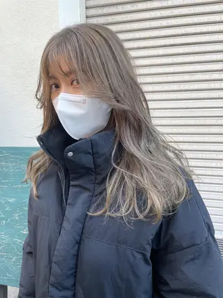 ロング カラー 狩野 羅夢のヘアスタイル