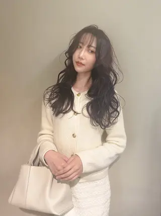 ロング カラー opus 店長大和 レイヤー/赤み消しのヘアスタイル