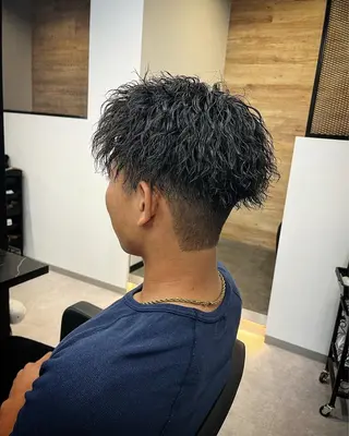 ショート パーマ ヘアアレンジ メンズ men'slapis YUTOのヘアスタイル
