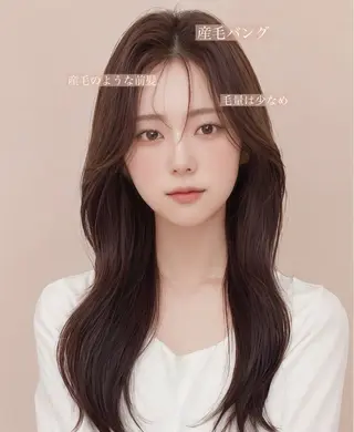 ロング 映える顔まわり/前髪 特化 💗 ユキマのヘアスタイル