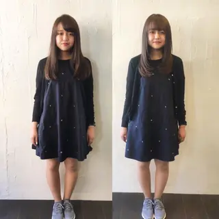 ロング 髪質改善縮毛矯正 専門店のヘアスタイル