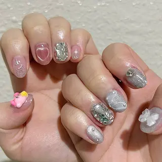 ネイル パラあり！フィルイン 美フォルムのネイルデザイン