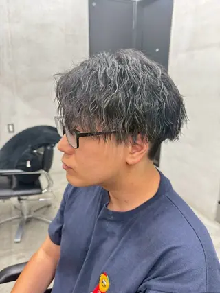 パーマ メンズ 💈直毛×ツイスパの プロ🥷清水真之介のヘアスタイル